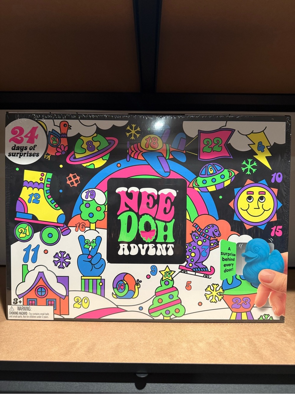 NeeDoh Advent Calendar - Neon Multicolor Sensory Squeeze Toys
